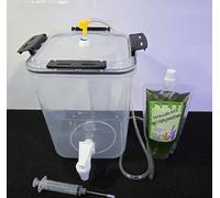 Reef Geeks Phytoplankton Reactor Culture Kit - Nannochloropsis Live Phytoplankton Starter System (500ml Culture + F/2 Nutrients + Accessories)