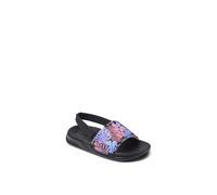 Reef Girls Kids Little One Slide - Purple Fronds - Black - Size UK 7 Infant