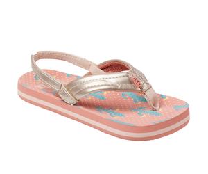 Reef Girls Little AHI Strappy Sandals - Snow Cone - 2-3K