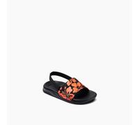 Reef Girls Little One Slide Hibiscus Coral - Orange - Size UK 4 Infant
