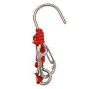 Reef Hook, Stainless Steel, 1piece, Scu-ba Diving Safety Tool, Drift Dive An-chor, Spring Coil Lanyard With Clip, For Divers Professional Underwater Current Stability And Observation