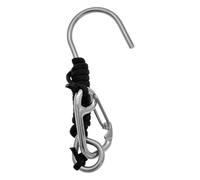 Reef Hook, Stainless Steel, 1piece, Scu-ba Diving Safety Tool, Drift Dive An-chor, Spring Coil Lanyard With Clip, For Divers Professional Underwater Current Stability And Observation