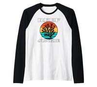 Reef Junkie Saltwater Aquarium Coral Reef Keeper Raglan Baseball Tee