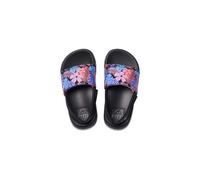 REEF - Kids Little One Slide Sliders- Purple Fronds - Girls Beach/Summer Sandals
