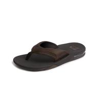 Reef Leather Fanning, Men’s Flip Flops, Brown (Dark DAB), 12 UK (46 EU)
