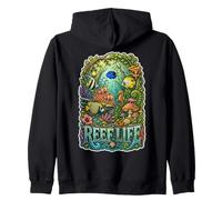Reef Life Underwater Forest Ocean Lovers Fantasy Zip Hoodie