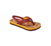 Reef Little Ahi Flip Flops in Red Dino
