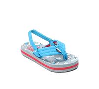 Reef Little AHI Sandal, Blue Grey White, 6/7 UK Child