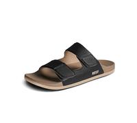 Reef Mens Cushion Tradewind Slides Sliders - Black/Fossil - 7 UK