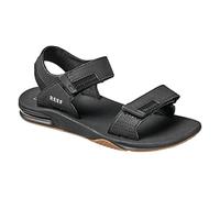 Reef Men's Fanning Baja Sport Sandal, Black Silver, 10 UK