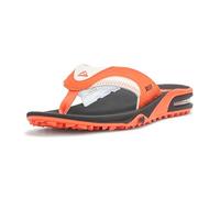 REEF Men's Fanning Pregame Bottle Opener Flip Flops, Orange/White/Black, 10 UK