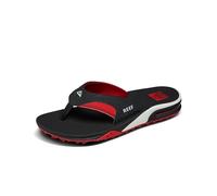 Reef Fanning Pregame Men's Flip Flops Black Red Water Friendly Sandals UK Size 12