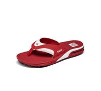 Reef Mens Fanning Pregame Flip Flops - Crimson/White - 7 UK