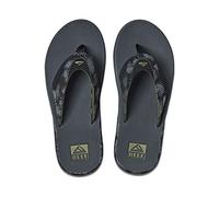 Reef Men's Fanning Prints Flip-Flop, Olive Palm, 4 UK