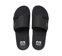 Reef Men's Fanning Slide Flip-Flop, Black Silver, 8 UK