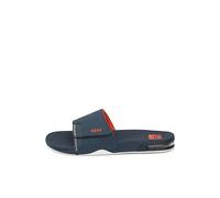 Reef Men's Fanning Slide Flip-Flop, Navy Orange White, 11 UK