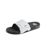 Reef Men's Fanning Slide Sandal, Grey/White, 13 UK