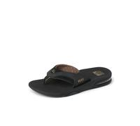Men's Reef Mens Fanning Flip Flop Black & Tan - Size: 11