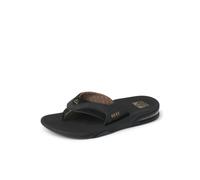Reef Men's Fanning Flip-Flop, Black and Tan, 4 UK