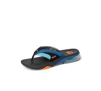 Reef Mens Sandals, Fanning +, Blue/Black/Orange, 11