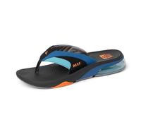 Reef Mens Sandals, Fanning +, Blue/Black/Orange, 12