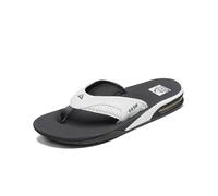Reef Men's Fanning Flip Flops, Grey Grey White, 12 UK