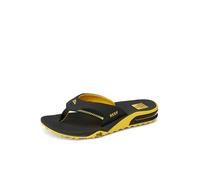 Reef MENS SANDALS, FANNING PREGAME, BLACK/YELLOW, 8 UK