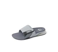 Reef Mens Sandals, Fanning + Slide, Grey, 10