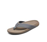 Reef Mens 2024 The Raglan Flip Flop Sandal - Fossil / Grey 9
