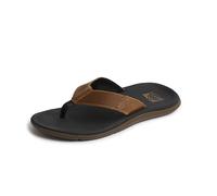 Reef Men's Santa Ana Le Flip-Flop, Black and Tan, 12 UK