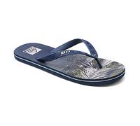 Reef Mens Seaside Prints Flip Flops - Deep Water Palm Kayak or Kayaking