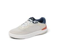 REEF Men's Shoreline Del Mar Shoe, Breathable Knit Upper, Lightweight & Flexible, Cushion Footbed, Elastic Laces, Tan/White/Navy, 8 UK