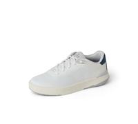 REEF Men's Shoreline Del Mar Shoe, Breathable Knit Upper, Lightweight & Flexible, Cushion Footbed, Elastic Laces, White/Grey/Blue, 13