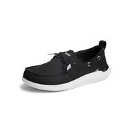 REEF Men's Swellsole Pier Boat Shoe, Black Mesh, 10.5 UK
