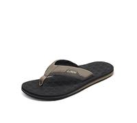 Reef Mens The Ripper Black Sandals - Black/Brown - Size UK 6
