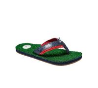 REEF Mulligan II Men's Flip Flop Sandal, Faux Grass Footbed, Bottle Opener, Varsity, 9 UK