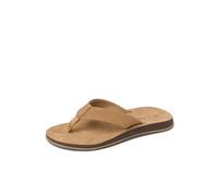 REEF Ojai Classic Mens Premium Leather Sandal, Soft Cushion Footbed, Sand, 10