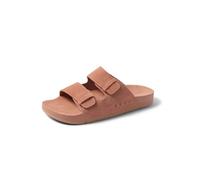 REEF Ojai Two Bar Women's Fashion Slide Sandal, Premium Leather, Soft Cushion Footbed, Cork, 7 UK