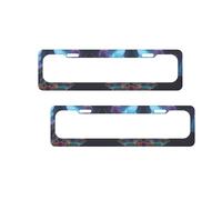 Reef Scenery Print License Plate Frames Aluminum Metal License Plate Holder Covers Rustproof Waterproof Decorative Sign Frames