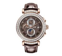 REEF TIGER Charm Diamonds Accent Men's Automatic Watch 24-Hour Calendar Luminous Leather Strap Classic Watches RGA19S3, RGA19S3-POWL, Tendência