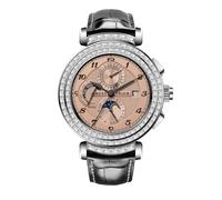 REEF TIGER Charm Diamonds Accent Men's Automatic Watch 24-Hour Calendar Luminous Leather Strap Classic Watches RGA19S3, RGA19S3-YOBL, Tendência