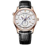 REEF TIGER Men's Watch Analogue Automatic Rose Gold Case with Leather Strap RGA1951-PWB