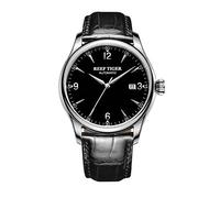 REEF TIGER Men's Watch Analogue Automatic Steel Case with Leather Strap RGA823-YBBN