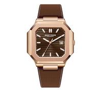 REEF TIGER RT Men's Square Automatic Watch Luminous Hands Date Function Blue Leather Strap Mechanical Modern Watches RGA2015, RGA2015-POWL, Mechanical,Self-winding,Automatic Watch