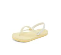 REEF Toddler/Little Kid Charming Flip Flop, Super Lightweight and Soft Footbed, Thin Strap Beach Sandal with Backstrap, Pale Banana, 8 Toddler