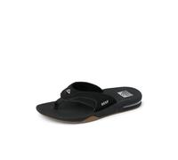 Reef Men's Fanning Flip Flops, Black Silver, 7 UK
