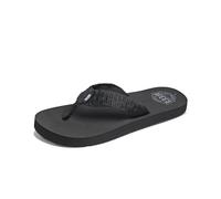 Reef Mens Smoothy Flip-Flop Black Textile - Size UK 12