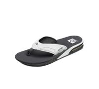 Reef Men's Fanning Flip Flops, Grey Grey White, 7 UK