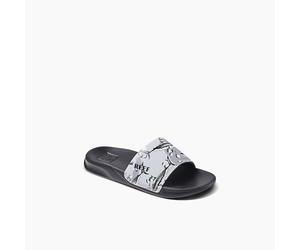 REEF Unisex-Child Kids One Slide Sandal, Grey Camo Shark, 3 Big Kid