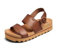 Reef Vista Hi Buckle Vegan Leather Women's Platform Espresso Sandals
